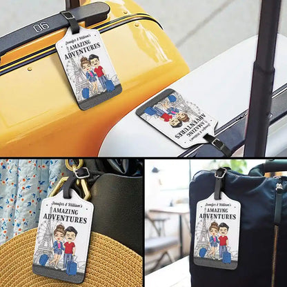 Travel Road Trip Camping Adventures - Personalized Luggage Tag