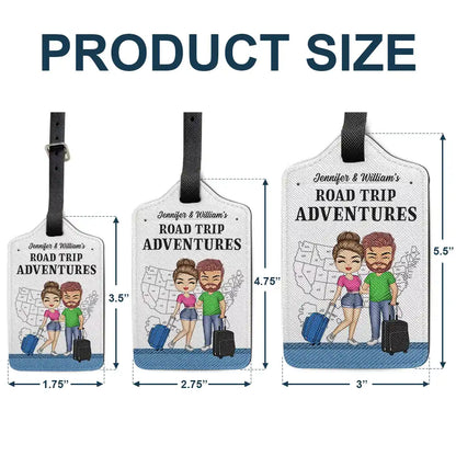 Travel Road Trip Camping Adventures - Personalized Luggage Tag