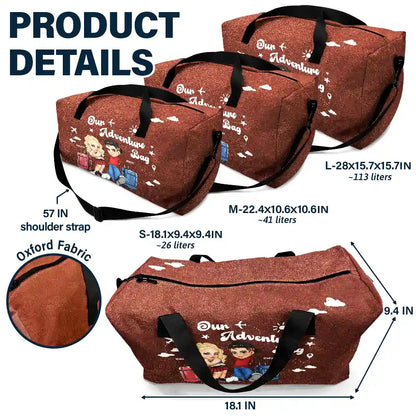 Couple Y2K Our Adventure Bag - Personalized Combo 2 Duffle Bags