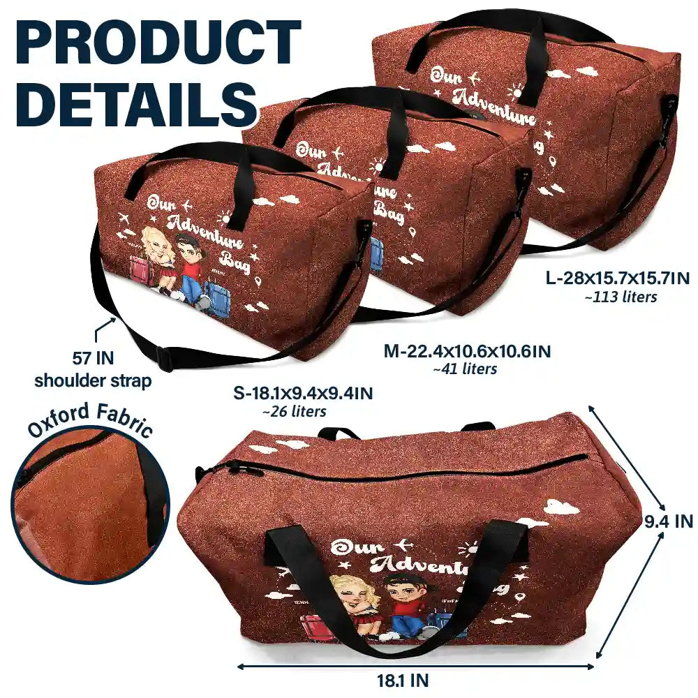 Couple Y2K Our Adventure Bag - Personalized Combo 2 Duffle Bags
