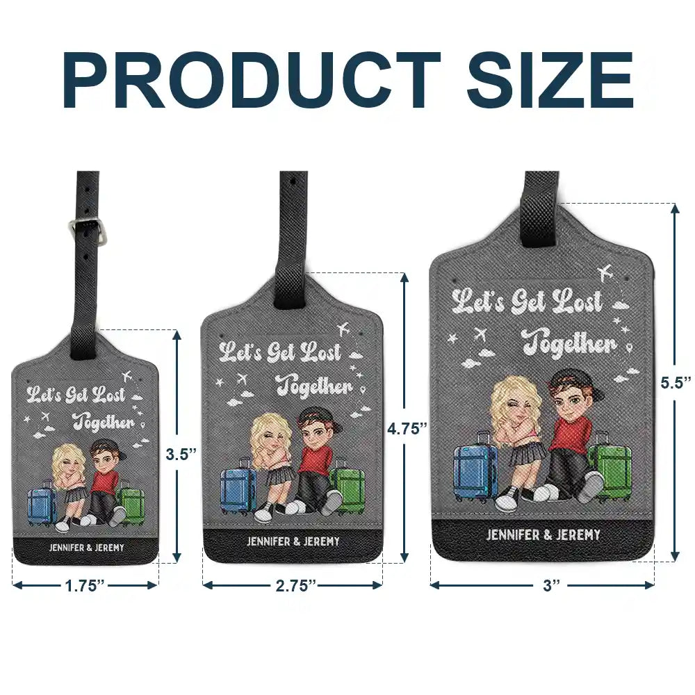 Y2K And So The Adventure Begins Couple - Personalized Luggage Tag