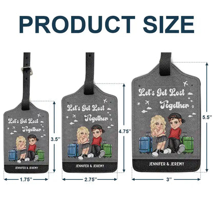 Y2K And So The Adventure Begins Couple - Personalized Luggage Tag