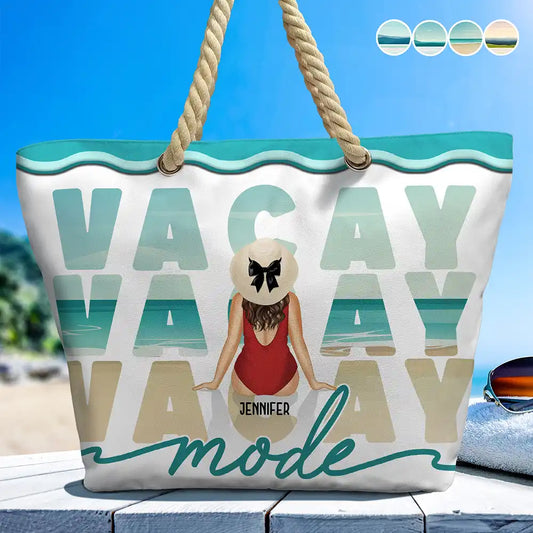 Vacay Mode - Personalized Beach Bag
