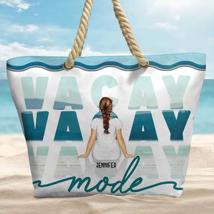 Vacay Mode - Personalized Beach Bag