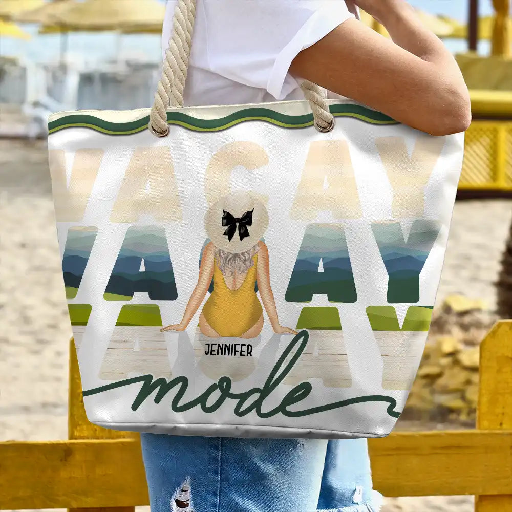 Vacay Mode - Personalized Beach Bag
