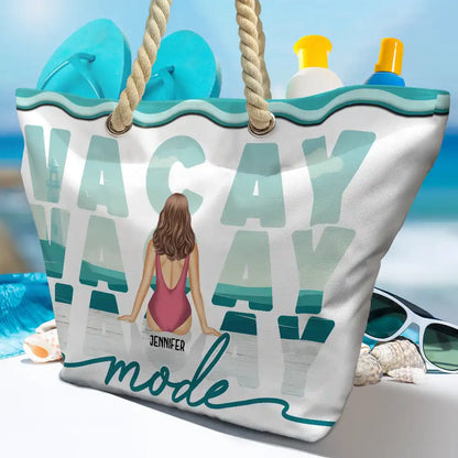 Vacay Mode - Personalized Beach Bag