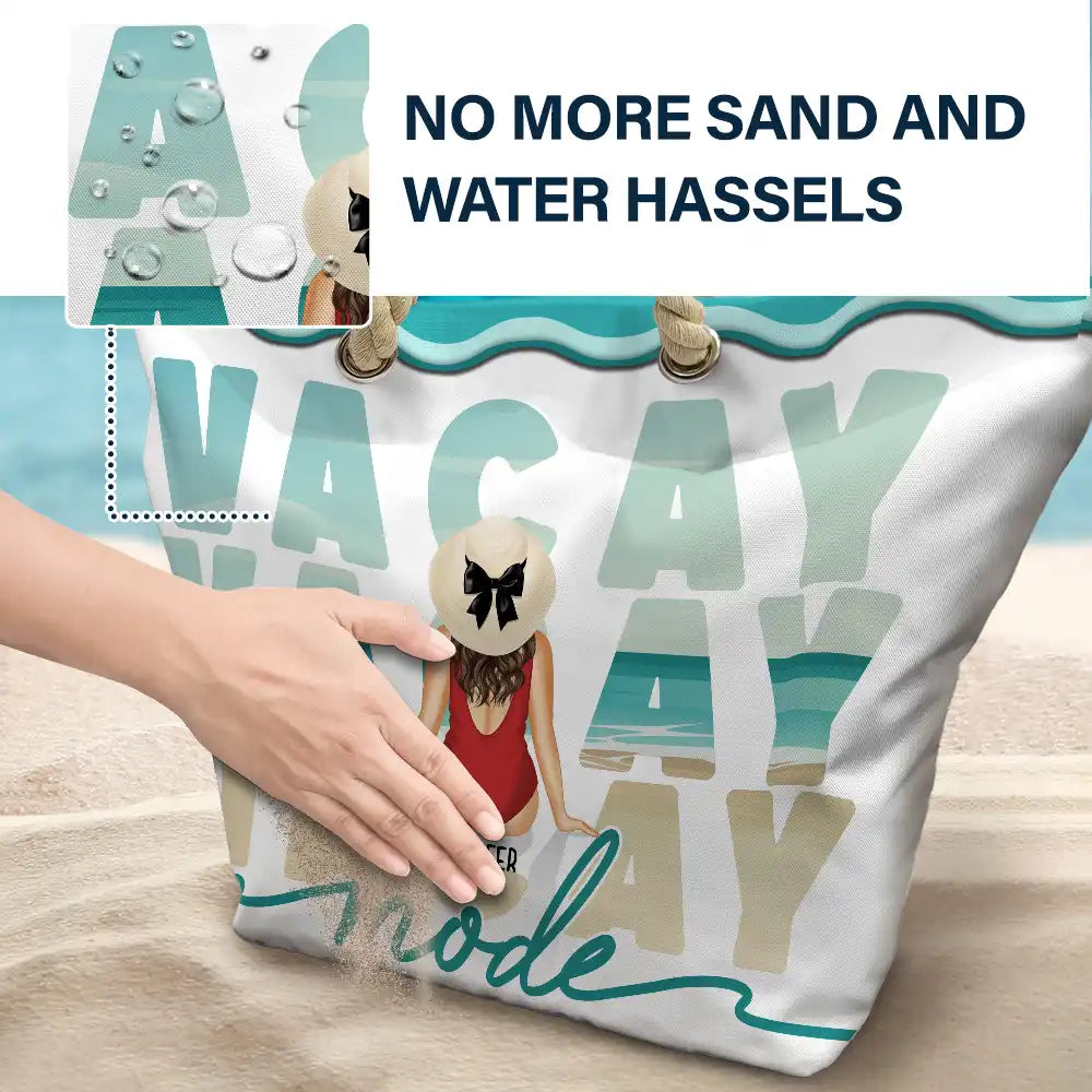 Vacay Mode - Personalized Beach Bag