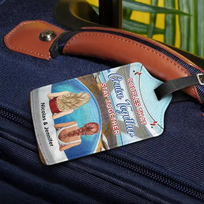 Oh Ship It's A Couple's Trip - Personalized Luggage Tag