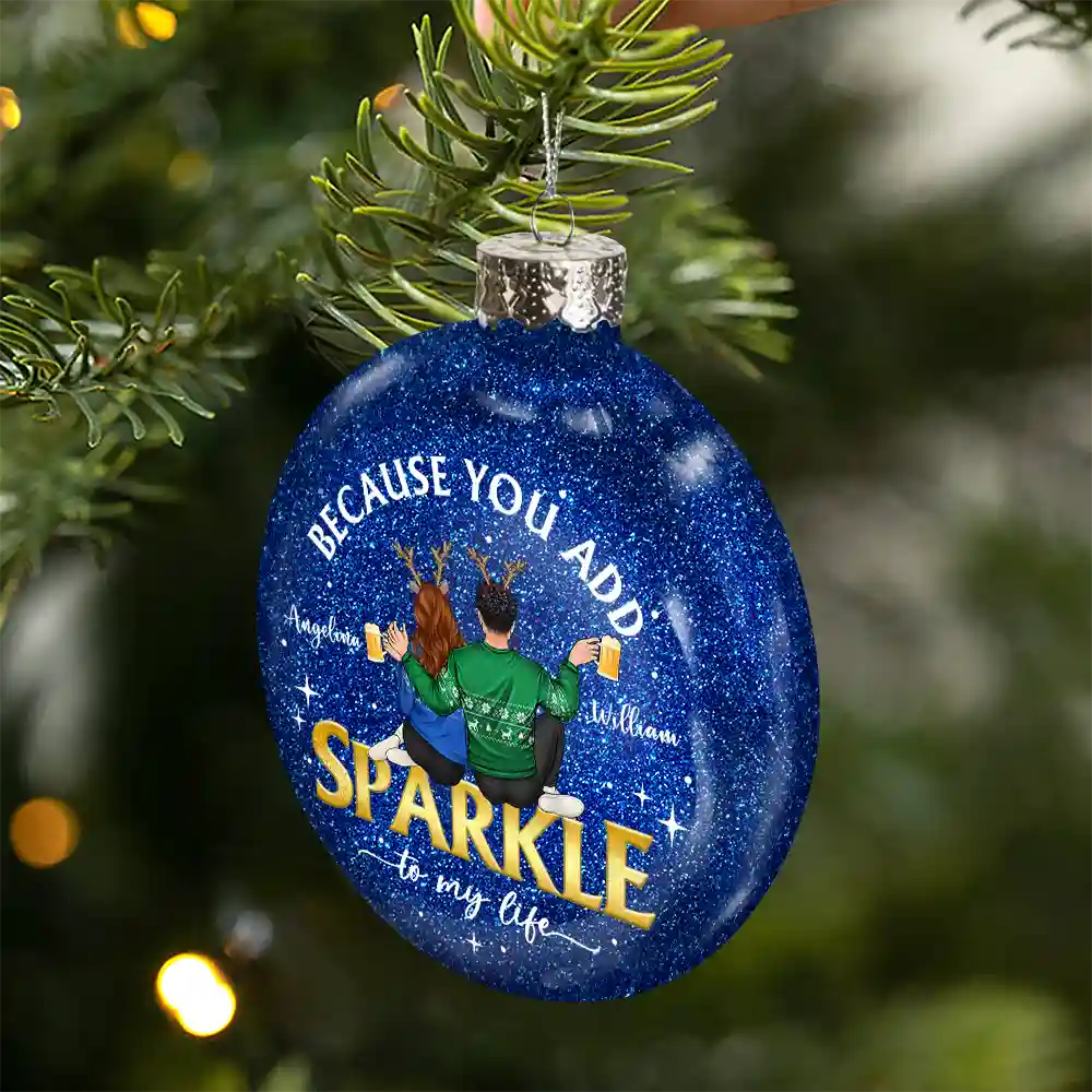 Sparkle To My Life - Personalized Acrylic Ornament