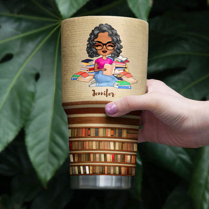 Just A Girl Who Loves Books Reading - Reading Gift - Personalized Custom 30 Oz Tumbler