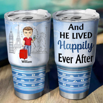 Just A Girl Who Loves Traveling - Gift For Traveling Lovers - Personalized Custom 30 Oz Tumbler