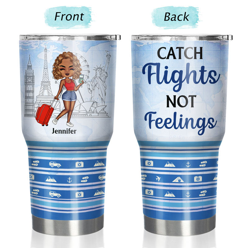 Just A Girl Who Loves Traveling - Gift For Traveling Lovers - Personalized Custom 30 Oz Tumbler