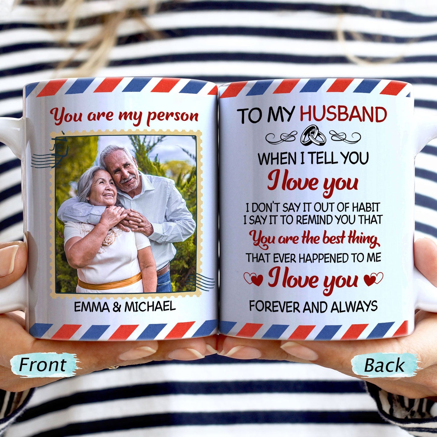 Custom Photo When I Tell You I Love You Family Couple - Anniversary Gift - Personalized Custom White Edge-to-Edge Mug