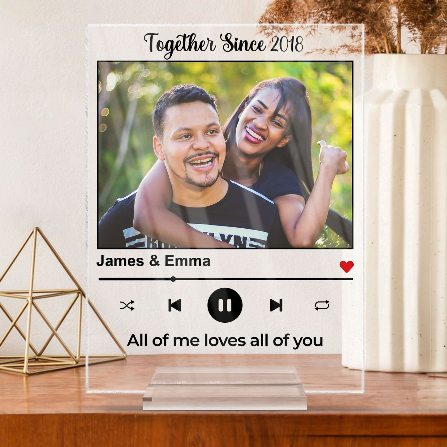 Custom Photo We Built A Life We Loved Husband Wife Couple - Anniversary Gift - Personalized Custom Vertical Rectangle Acrylic Plaque