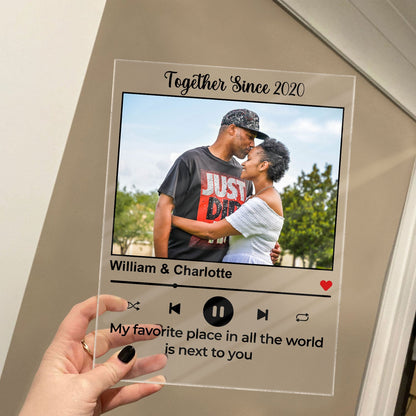 Custom Photo We Built A Life We Loved Husband Wife Couple - Anniversary Gift - Personalized Custom Vertical Rectangle Acrylic Plaque