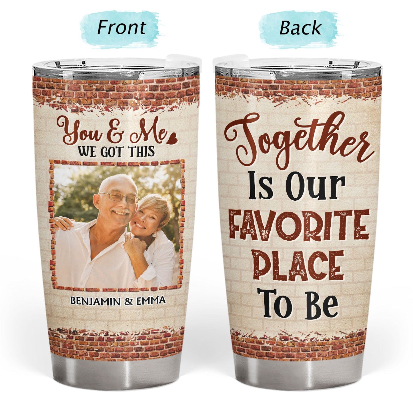 Custom Photo You're The Only One I Want To Annoy Husband Wife - Gift For Couples - Personalized Custom Tumbler