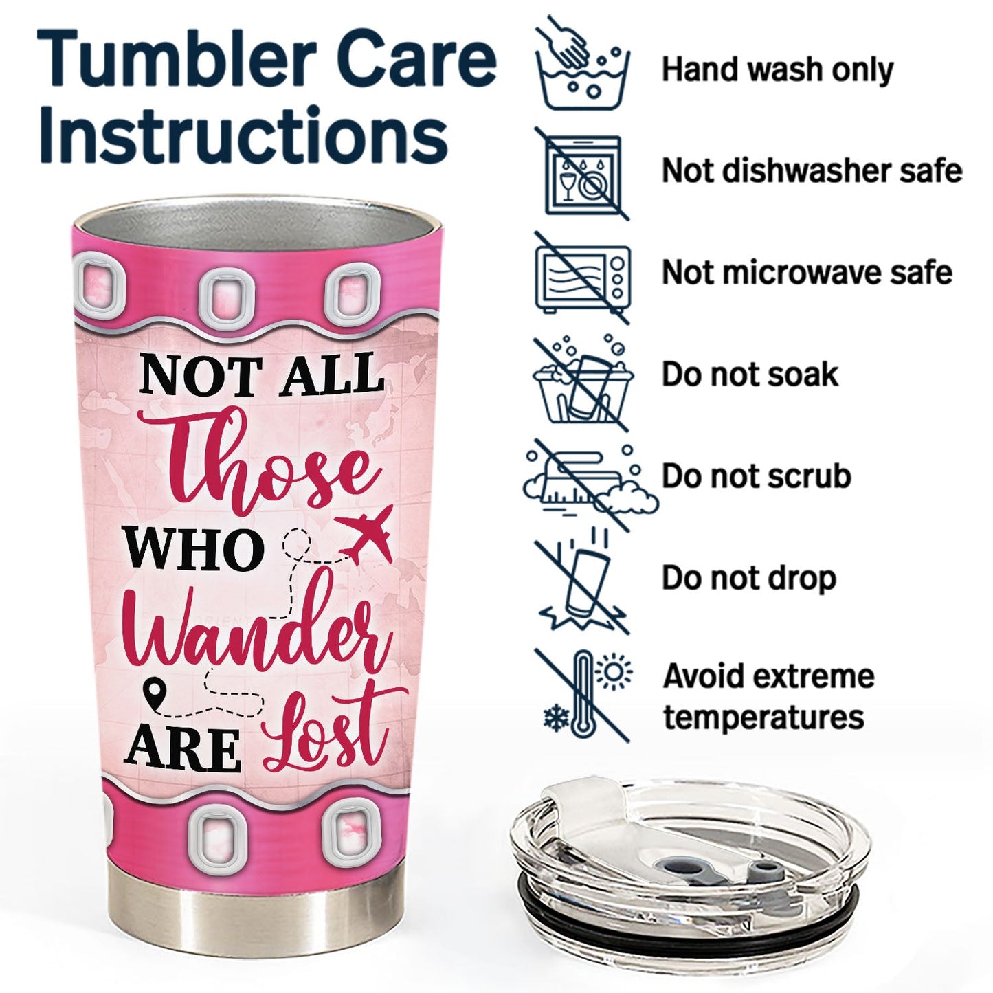 Custom Photo Just A Girl Boy Who Loves Traveling - Gift For Traveling Lovers - Personalized Custom Tumbler