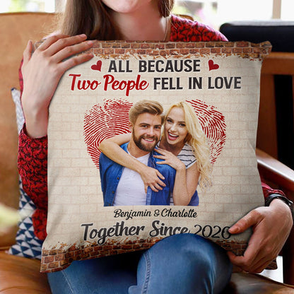 Custom Photo Family Couple Annoying Each Other And Still Going Strong - Gift For Couples - Personalized Custom Pillow