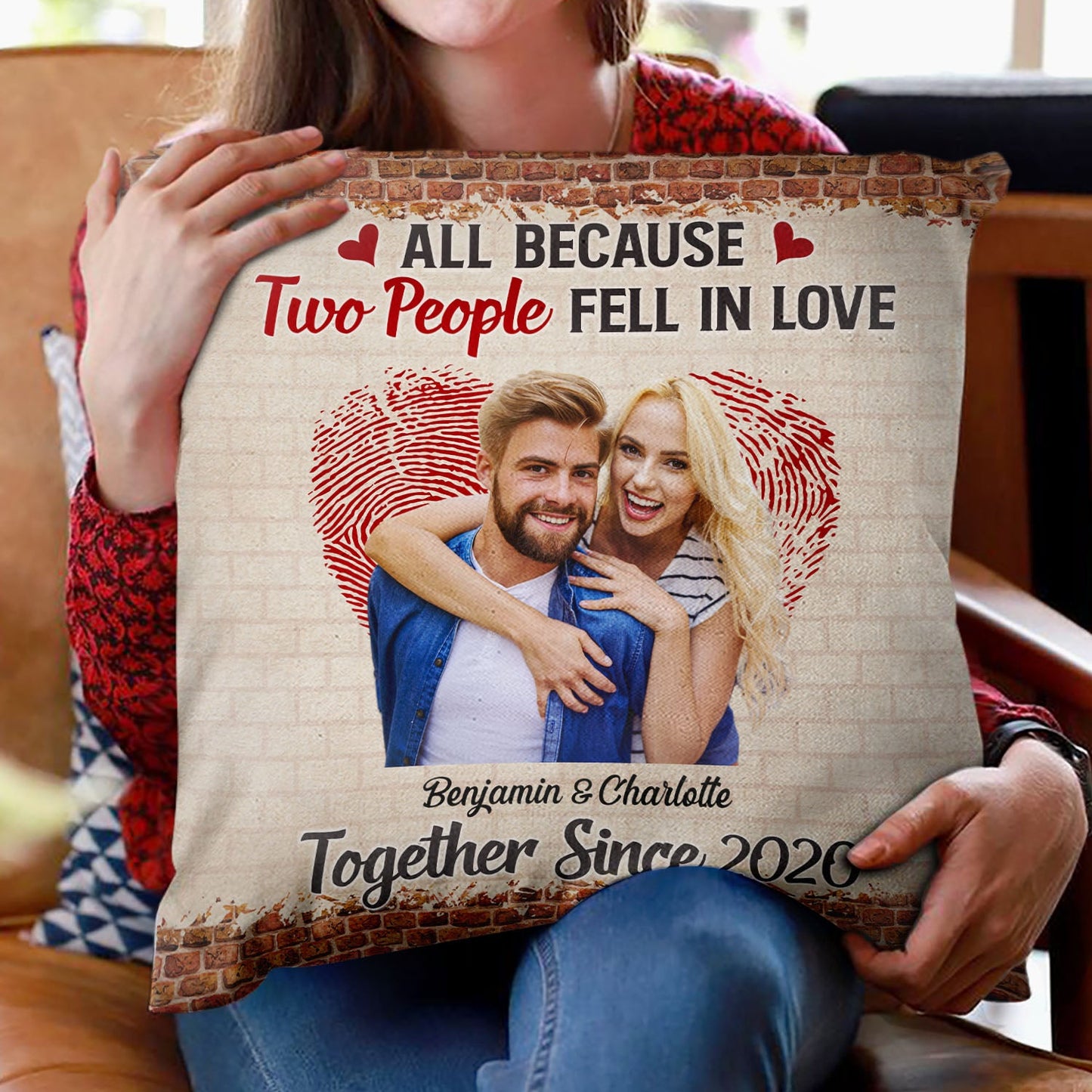 Custom Photo Family Couple Annoying Each Other And Still Going Strong - Gift For Couples - Personalized Custom Pillow