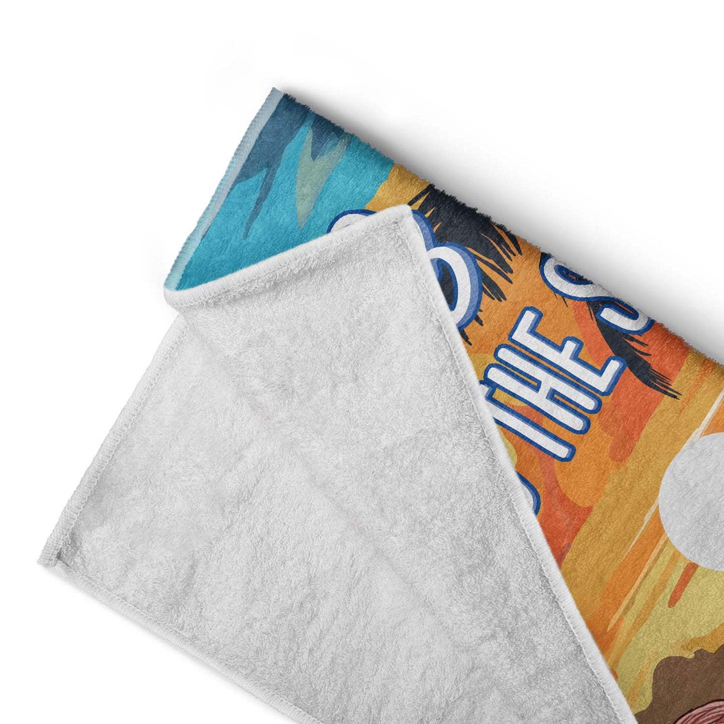 You And Me And The Sea Traveling Beach Swimming Picnic Vacation - Birthday, Funny Gift For Her, Him, Couples, Family - Personalized Custom Beach Towel