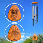 Custom Photo Pencil Sketch I Love You Forever Until We Meet Again - Personalized Wind Chime