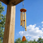 Custom Photo Pencil Sketch I Love You Forever Until We Meet Again - Personalized Wind Chime