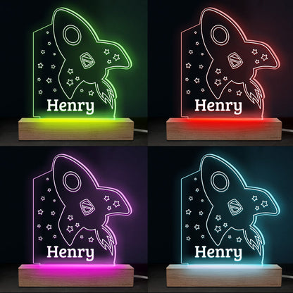 Lovely Moon & Stars - Family Personalized Custom Heart 3D LED Light - Mother's Day, Baby Shower Gift, Gift For First Mom