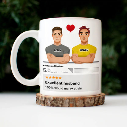 100% Would Marry Again - Gift For Couples - Personalized Mug