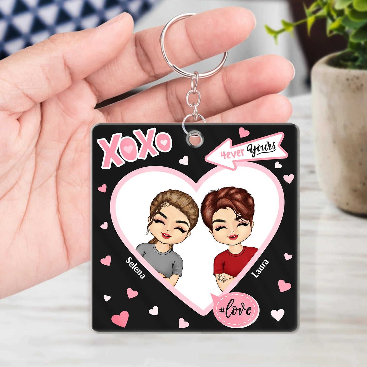 Couple Miles Has Nothing On Us - Gift For Long Distance Couples - Personalized Acrylic Keychain