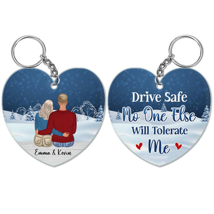 Drive Safe - Gift For Couples - Personalized Acrylic Keychain