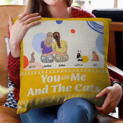 Pet Lovers You Me And The Fur Babies - Gift For Couples - Personalized Pillow