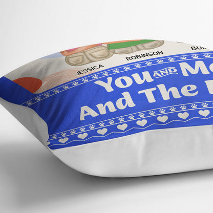Pet Lovers You Me And The Fur Babies - Gift For Couples - Personalized Pillow
