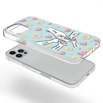 Mom We Love You - Personalized Clear Phone Case