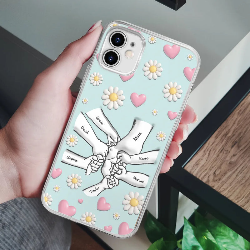 Mom We Love You - Personalized Clear Phone Case