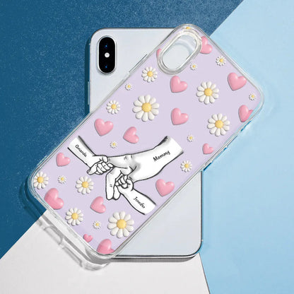 Mom We Love You - Personalized Clear Phone Case