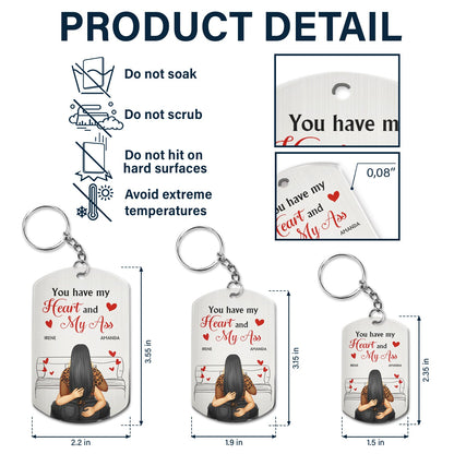 Couple You Have My Heart And My - Gift For Couples - Personalized Aluminum Keychain