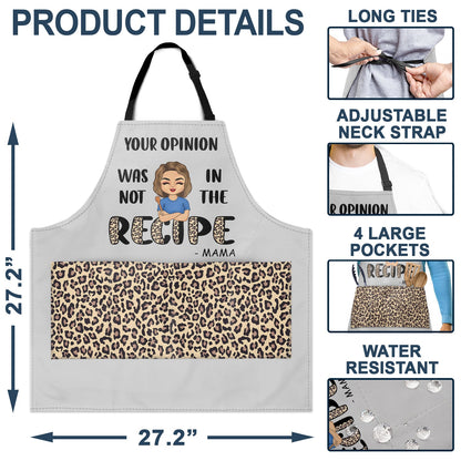 Cooking In The Recipe - Funny Gift For Wives, Mothers - Personalized Apron