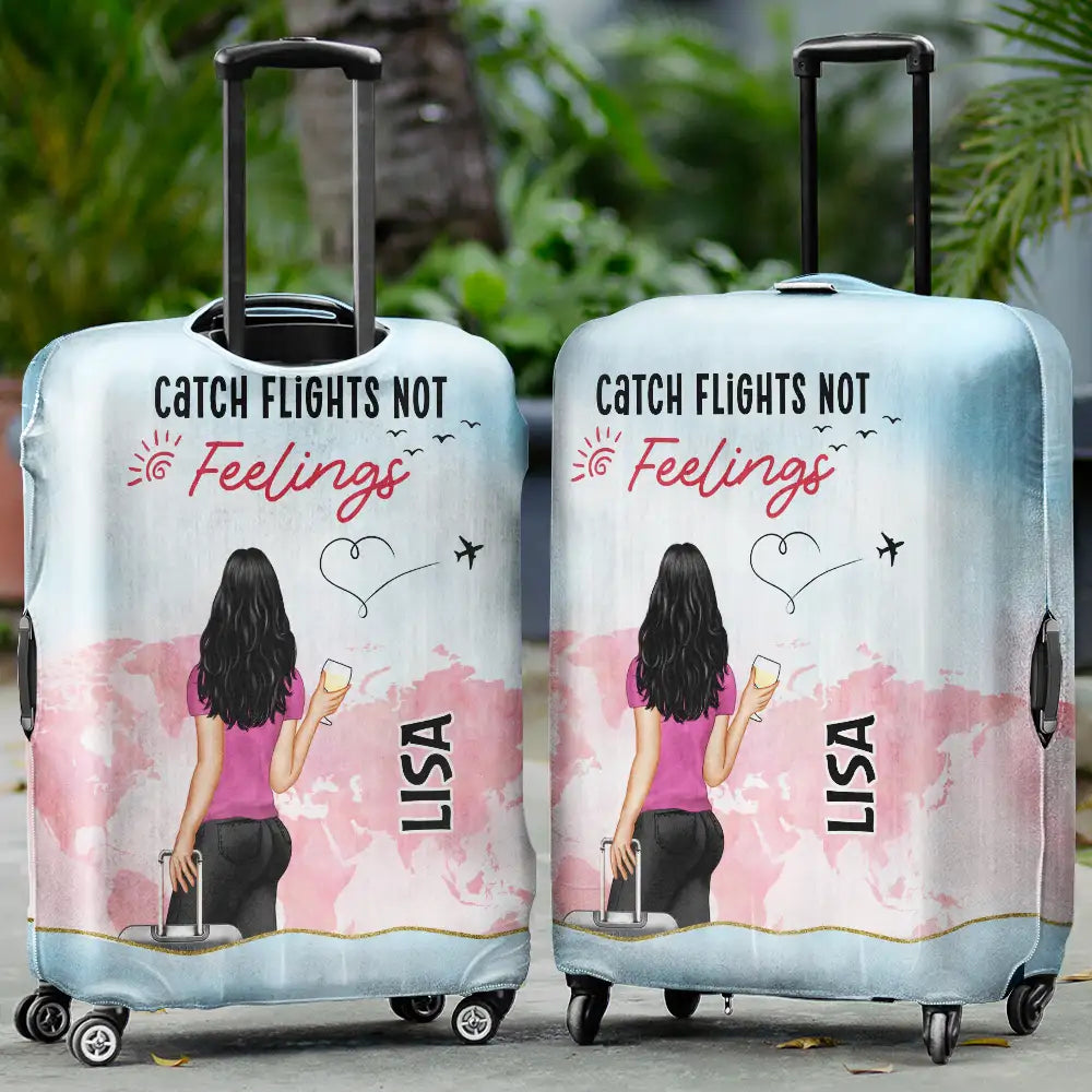 Say Yes To New Adventure - Personalized Luggage Cover