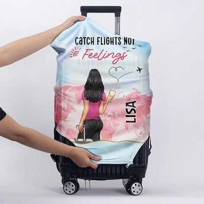 Say Yes To New Adventure - Personalized Luggage Cover