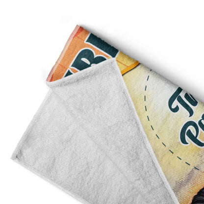 Beach Couple Travel Partners For Life - Personalized Beach Towel