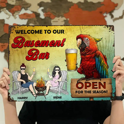 BBQ Open For The Season - Personalized Classic Metal Signs