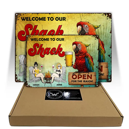 BBQ Open For The Season - Personalized Classic Metal Signs