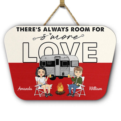 Room For S'More Love - Personalized Custom Shaped Wood Sign