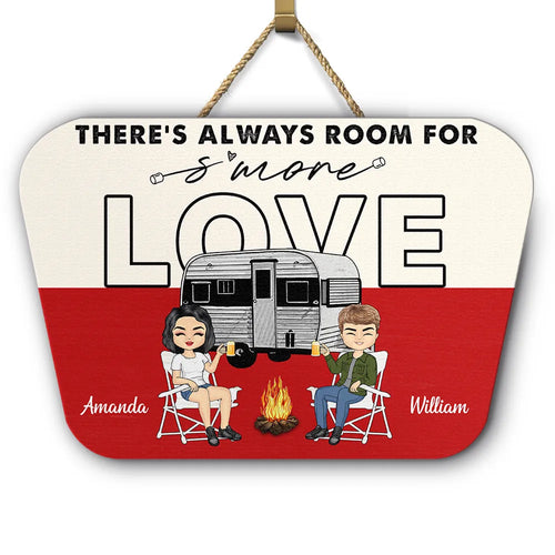 Room For S'More Love - Personalized Custom Shaped Wood Sign