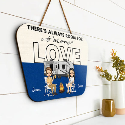 Room For S'More Love - Personalized Custom Shaped Wood Sign