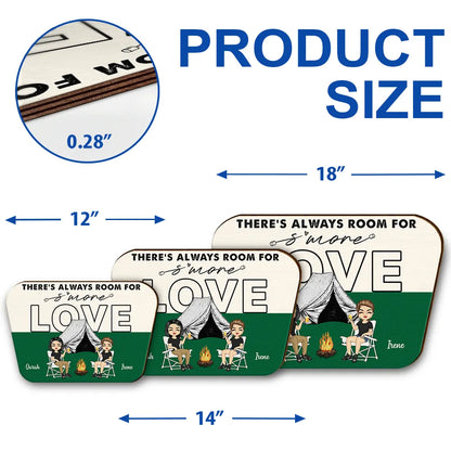 Room For S'More Love - Personalized Custom Shaped Wood Sign