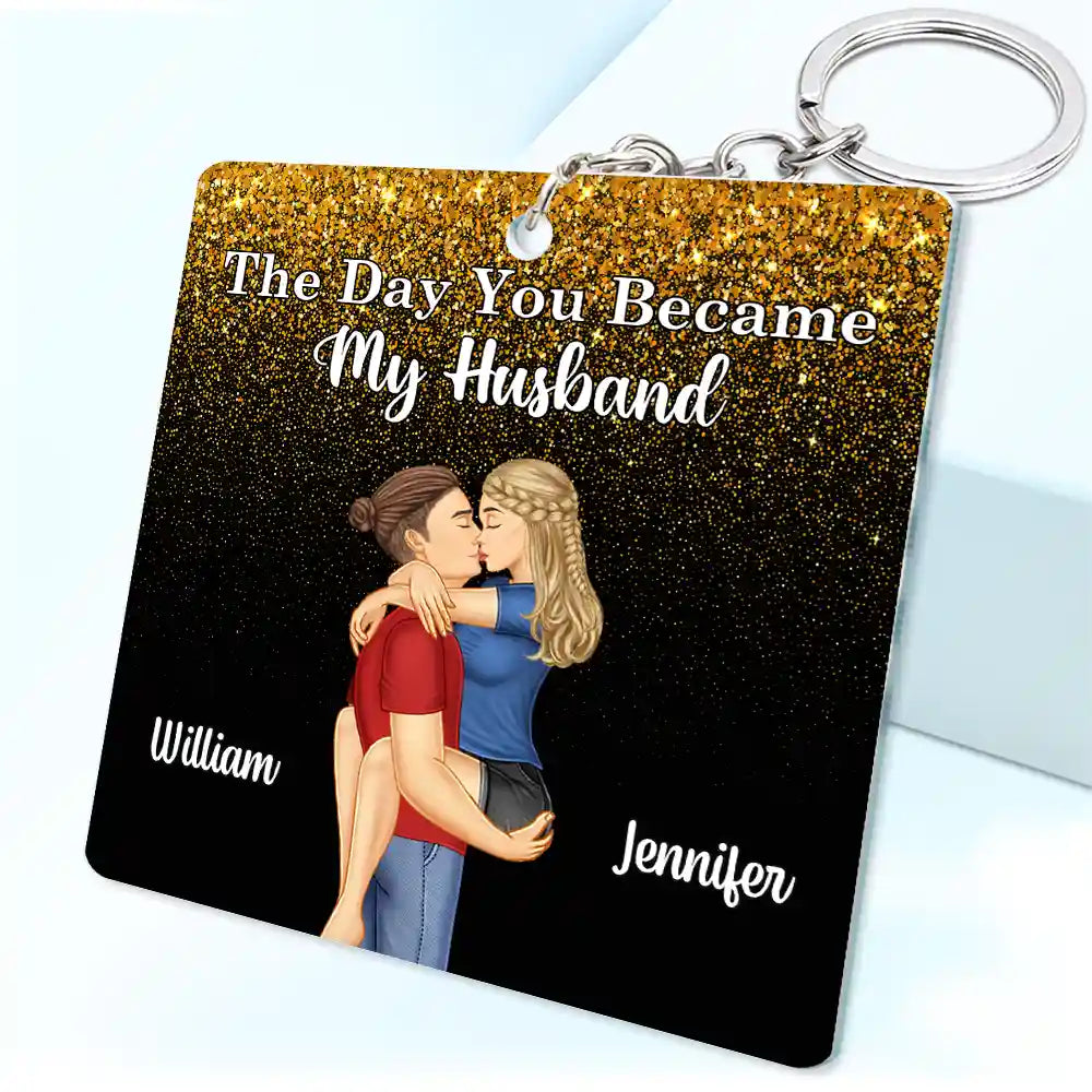 The Day You Became My Boyfriend Calendar - Personalized Acrylic Keychain
