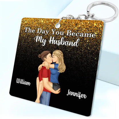 The Day You Became My Boyfriend Calendar - Personalized Acrylic Keychain