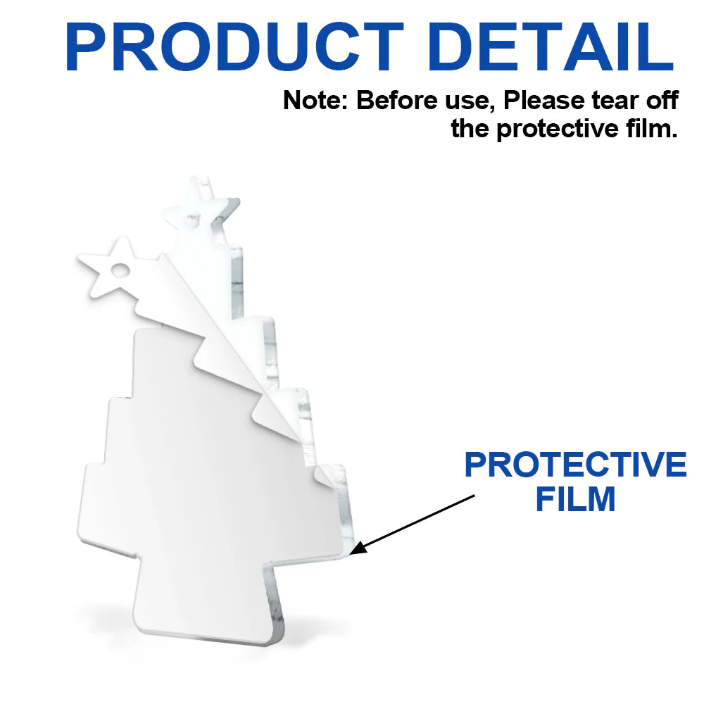 Custom Photo Christmas Tree - Personalized Custom Shaped Acrylic Ornament