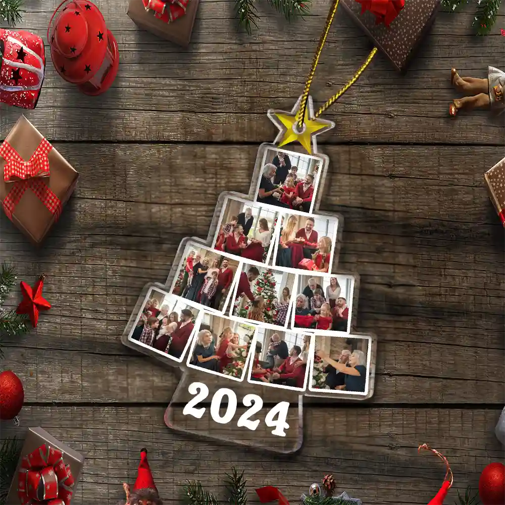 Custom Photo Christmas Tree - Personalized Custom Shaped Acrylic Ornament